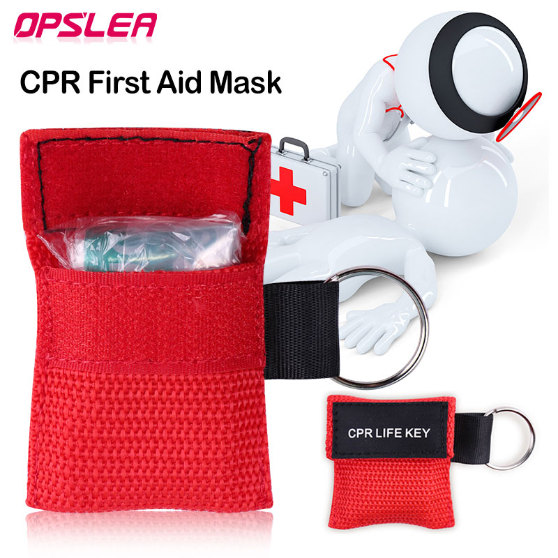 Health Wellness Solutions - 50pcs CPR Ressuscitador Máscara Portátil Emergência