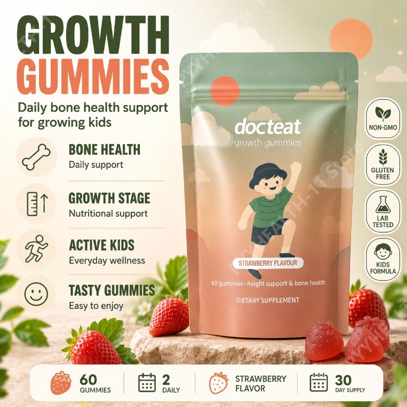 Health Wellness Vitamins - Gomas de Cálcio para Crianças com