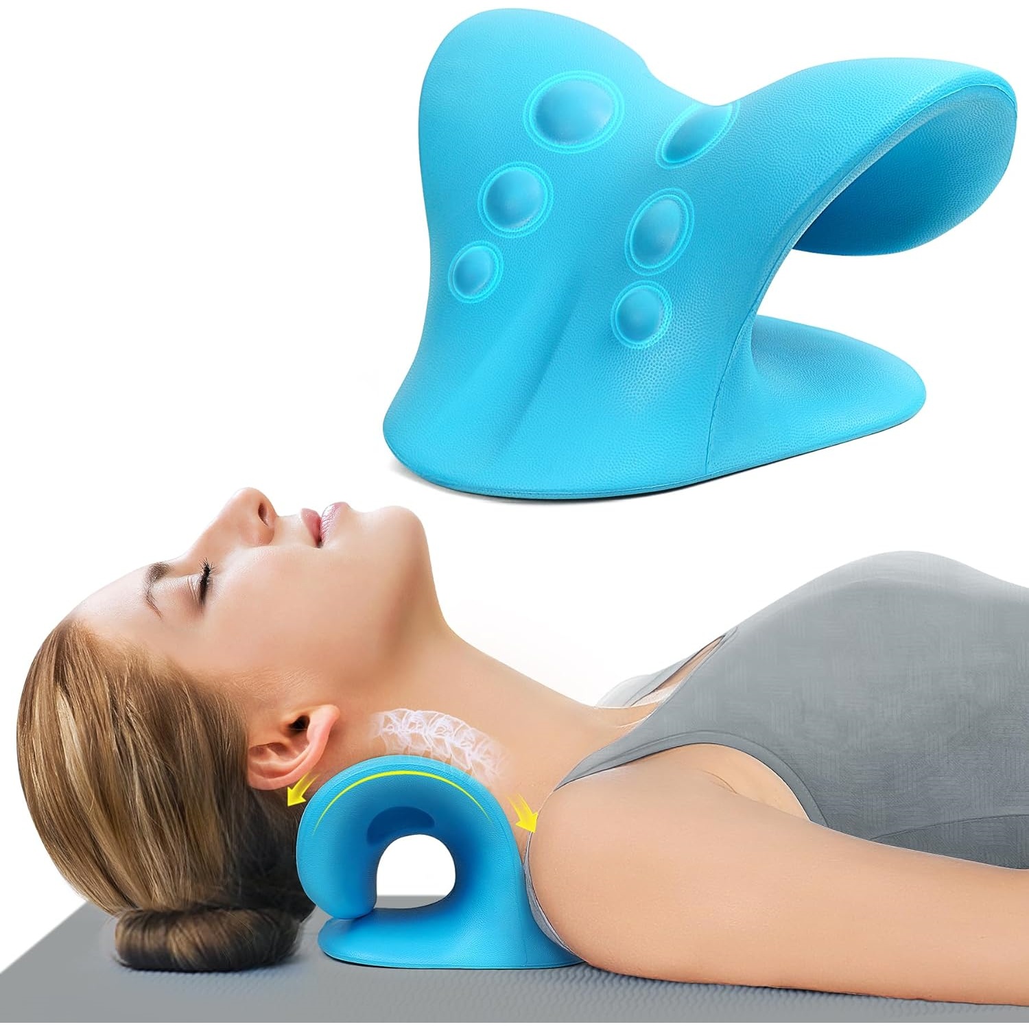 Neck Traction Pillow - Almofada de Tração Cervical para Alívio