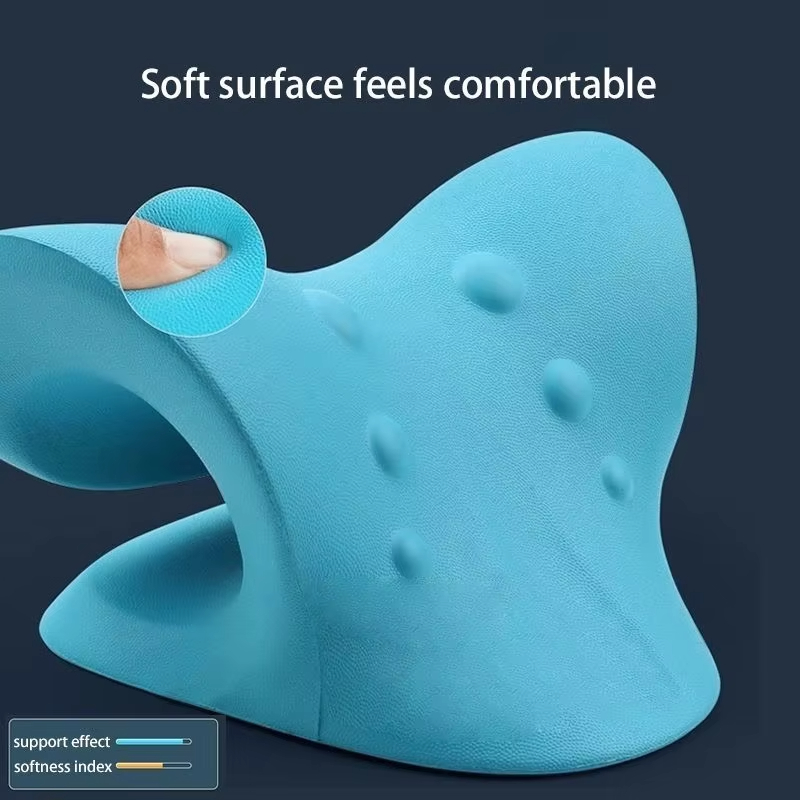 Pescoço ombro maca relaxante c - Neck Traction Pillow avaliação e preço