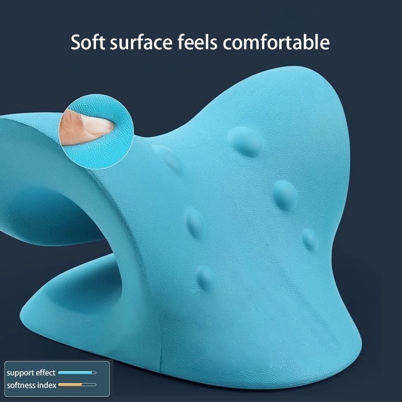 Pescoço ombro maca relaxante c - Neck Traction Pillow avaliação e preço