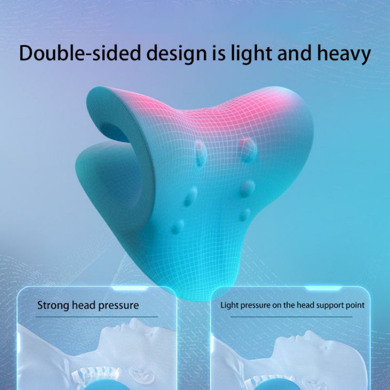 Pescoço ombro maca relaxante c - Neck Traction Pillow avaliação e preço