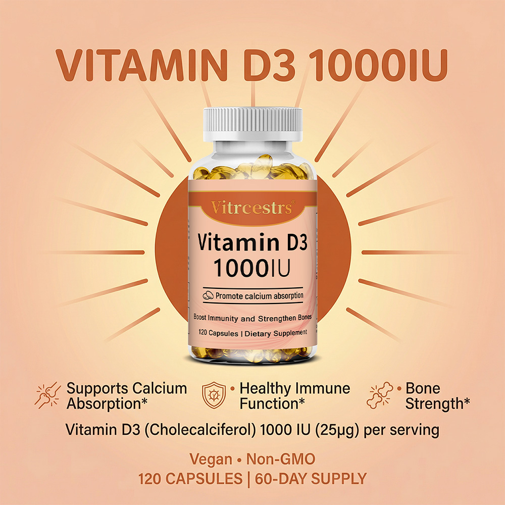 Cápsulas de Vitamina D3 1000 I - Health Wellness Vitamins avaliação e preço