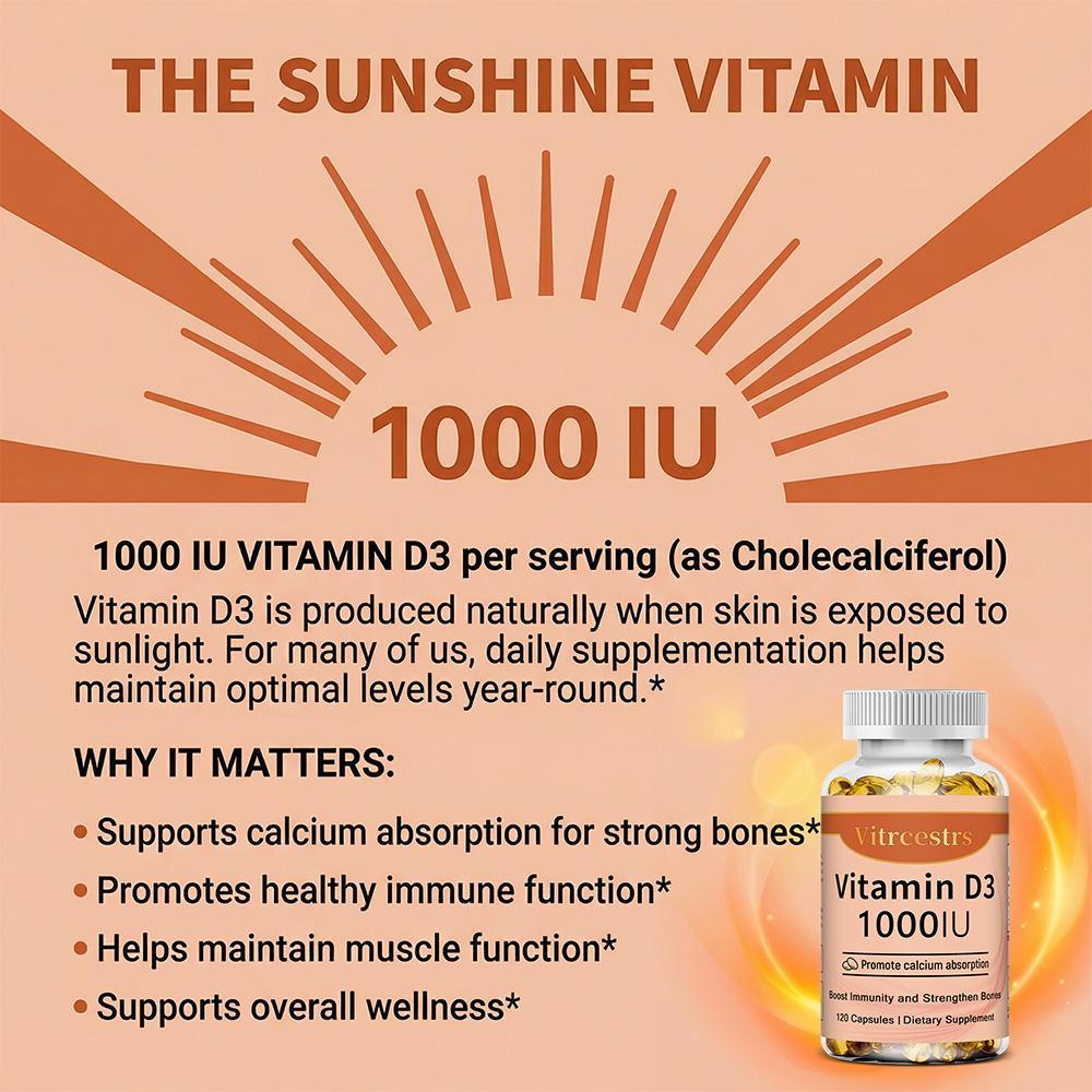 Cápsulas de Vitamina D3 1000 I - Health Wellness Vitamins avaliação e preço