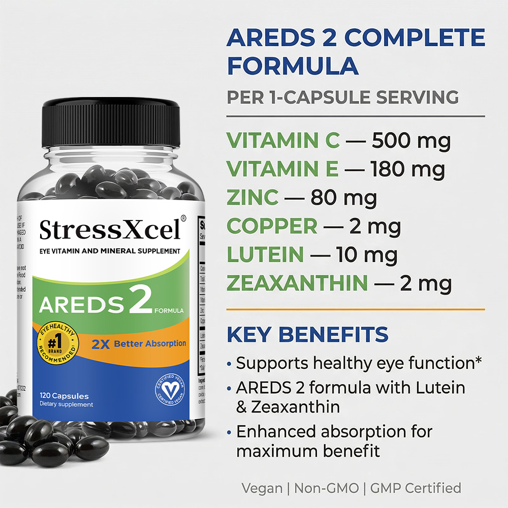 Cápsulas para os Olhos AREDS 2 - Health Wellness Vitamins avaliação e preço