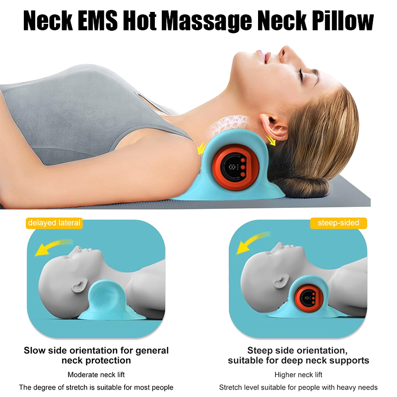 Massageador cervical elétrico  - Neck Traction Pillow avaliação e preço