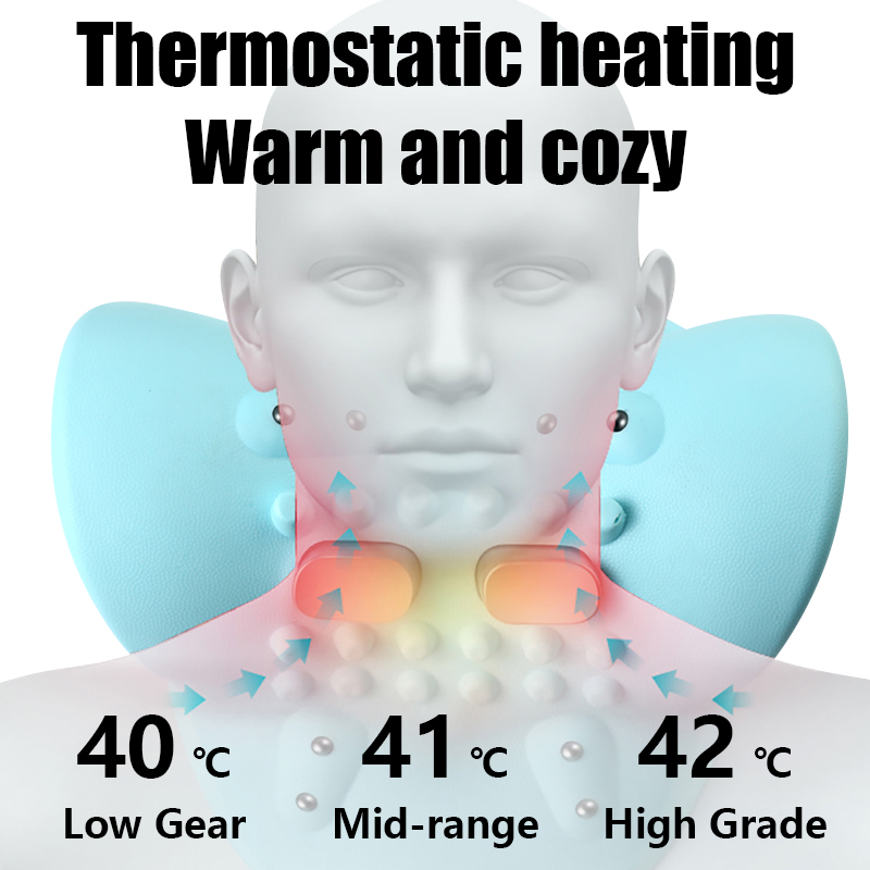 Massageador cervical elétrico  - Neck Traction Pillow avaliação e preço