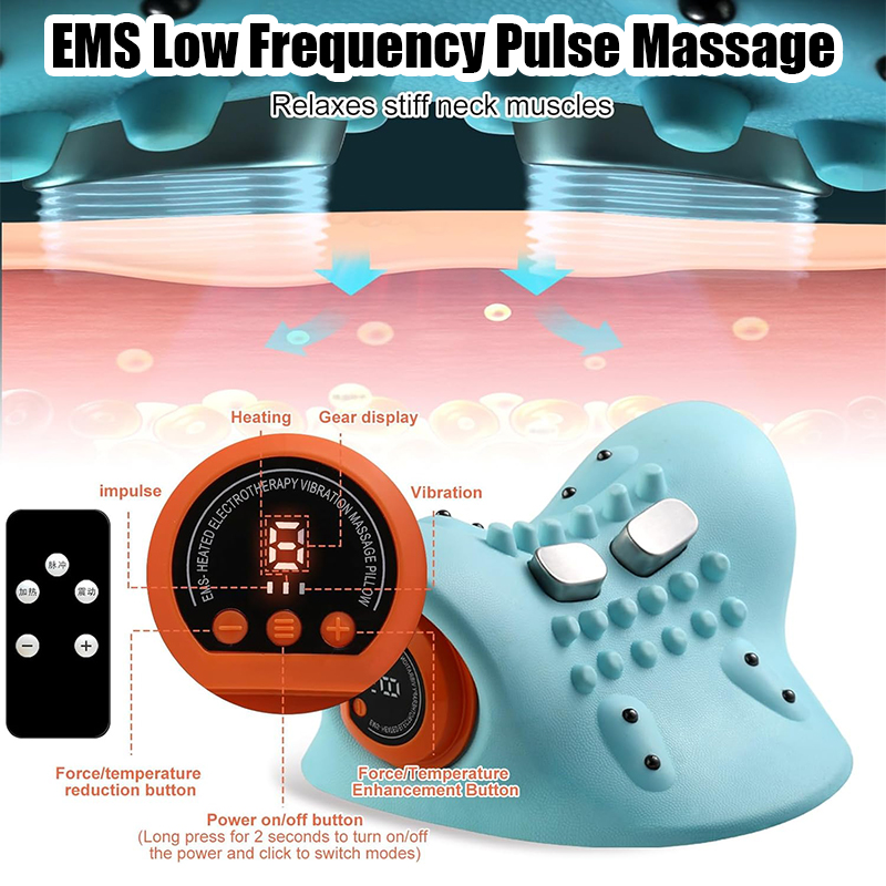 Massageador cervical elétrico  - Neck Traction Pillow avaliação e preço