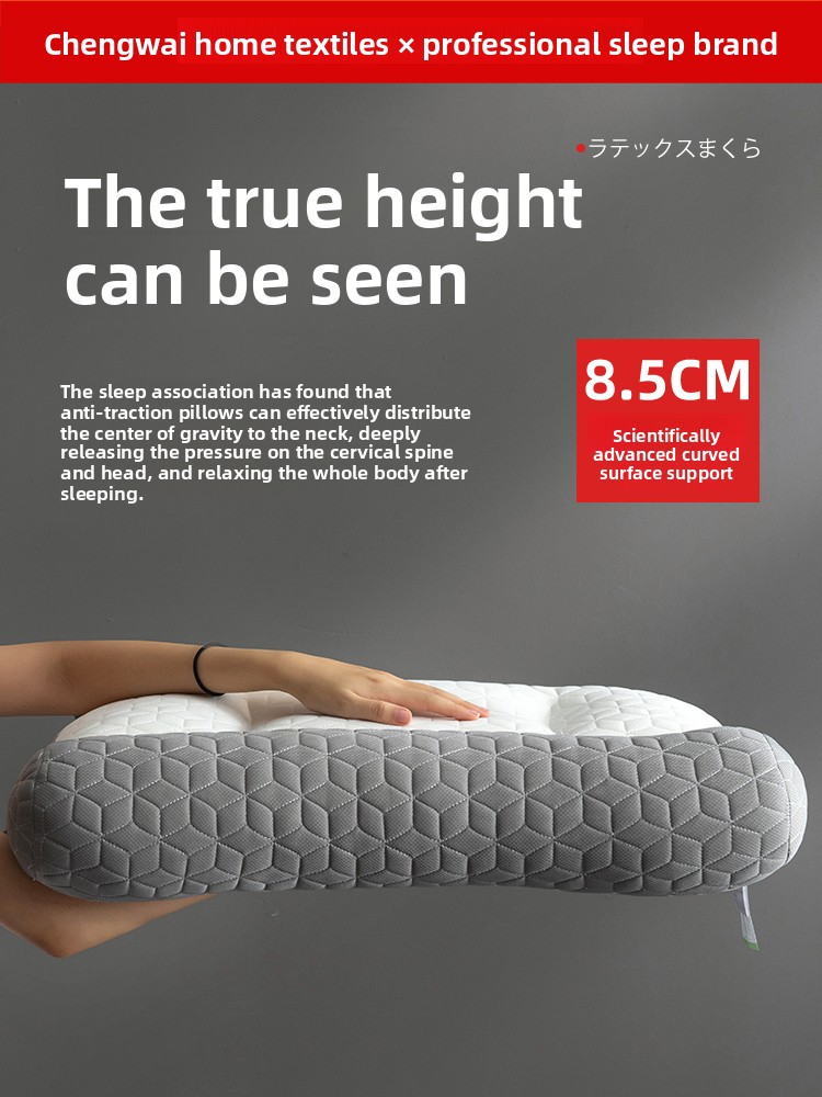 Almofada de látex com tração r - Neck Traction Pillow avaliação e preço