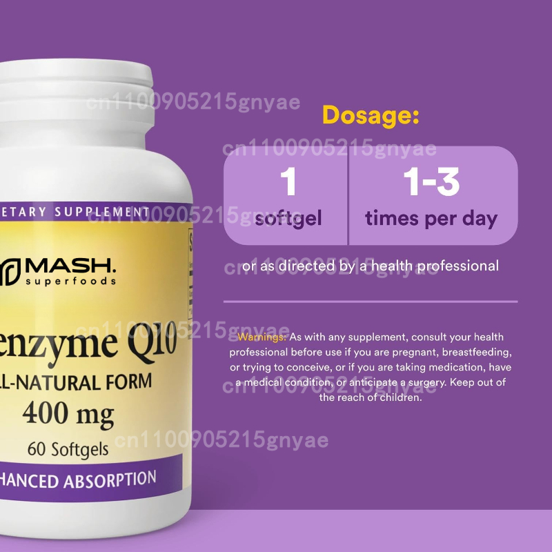 120 cápsulas de coenzima q10 d - Health Wellness Vitamins avaliação e preço
