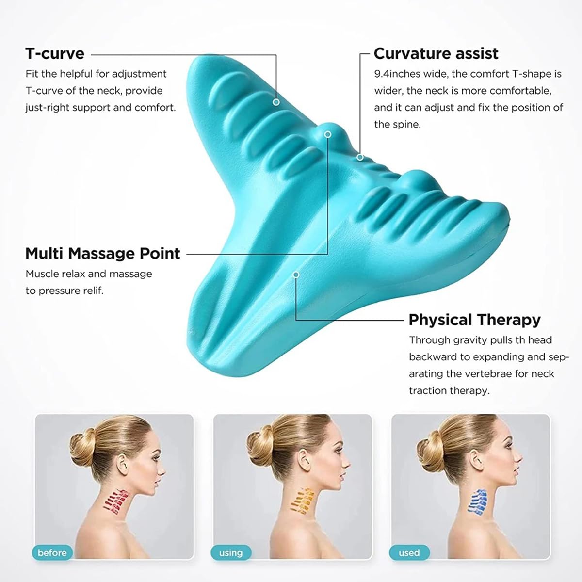 Relaxador de pescoço e ombro,  - Neck Traction Pillow avaliação e preço