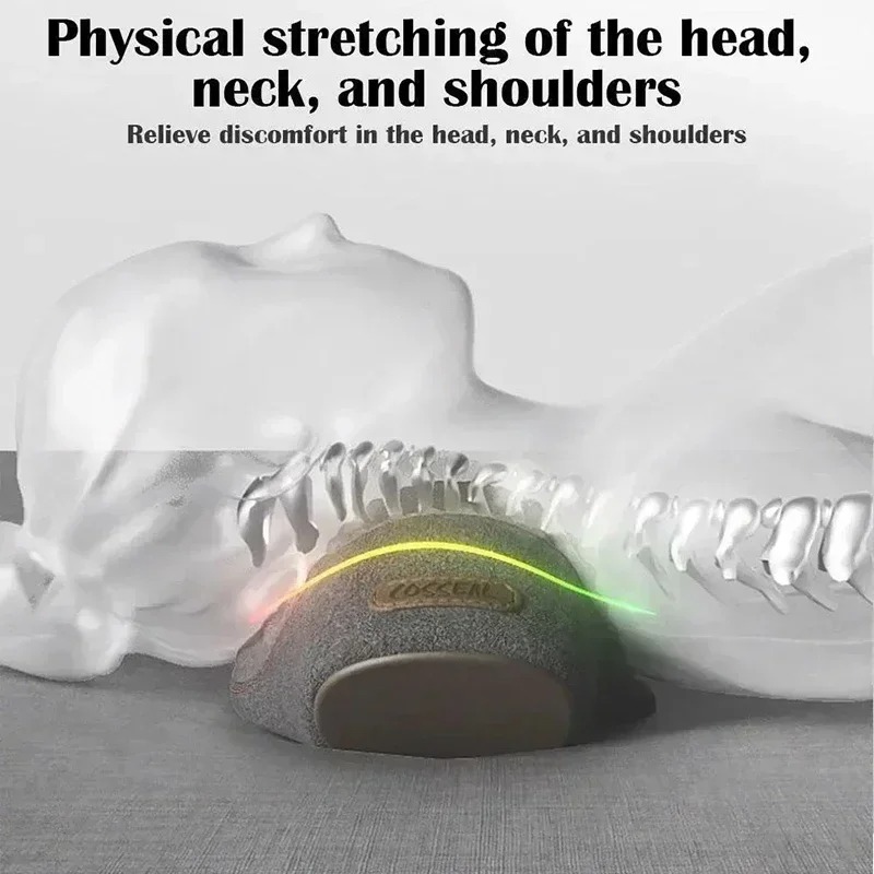 Novo massageador elétrico de p - Neck Traction Pillow avaliação e preço