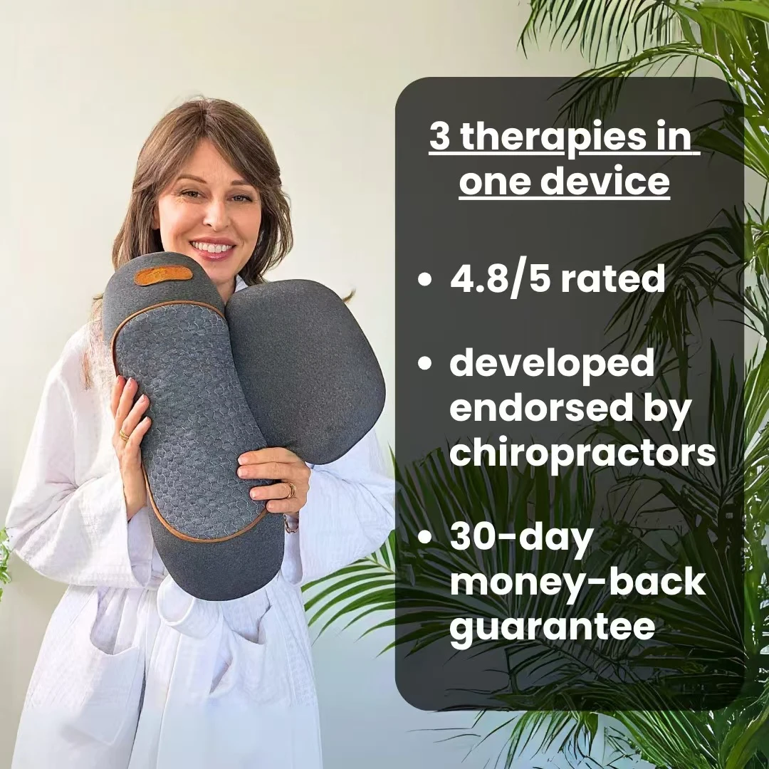 COSSEAL-3-em-1 pescoço massage - Neck Traction Pillow avaliação e preço