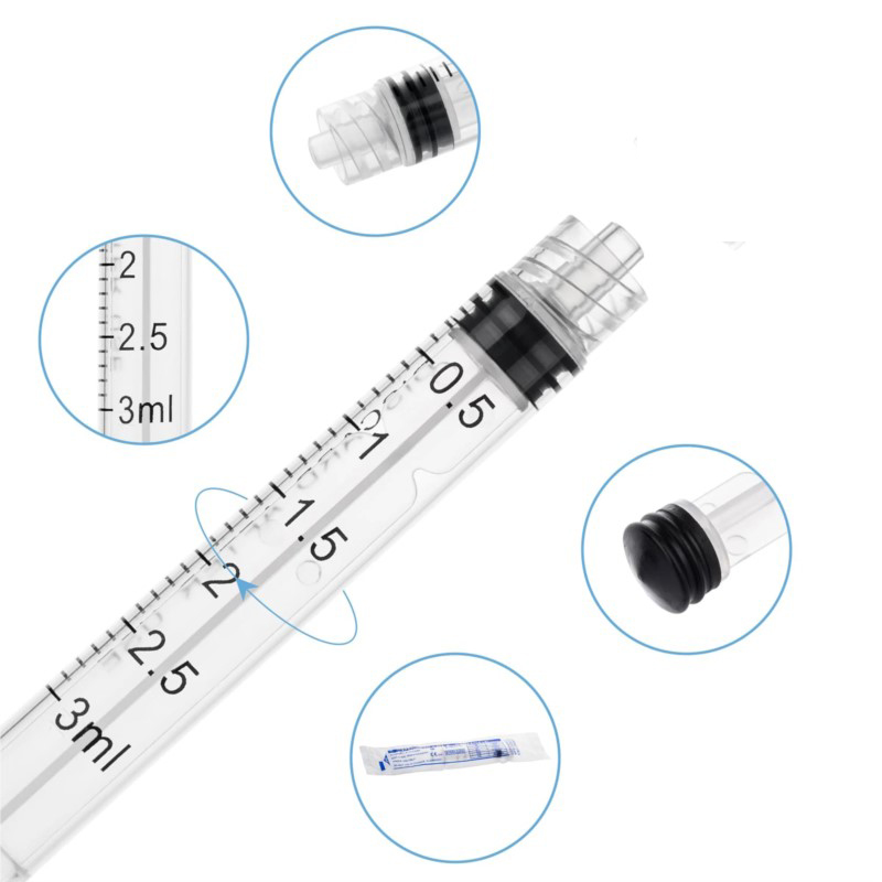 Seringas Luer Lock de 3ml, 20, - Health Wellness Solutions avaliação e preço